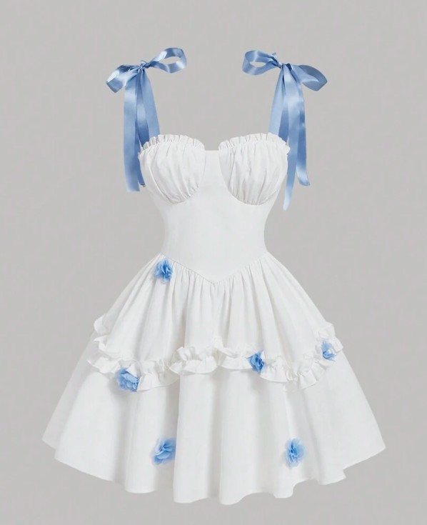 Bustier สไตล์บานเดรสสั้น